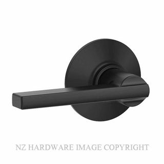 SCHLAGE F10 LATITUDE SRL32053 PASSAGE LATCH MATT BLACK