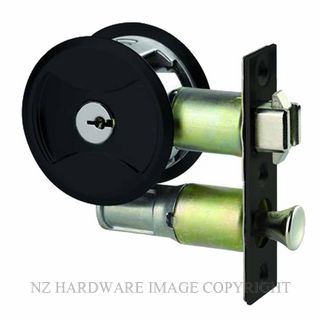 LOCKWOOD 7444MBKDP CAVITY SLIDER ENTRANCE SET MATT BLACK