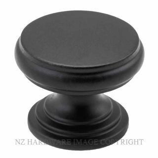 TRADCO 3878 BLK FLAT CABINET KNOB MATT BLACK