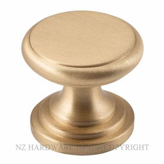 TRADCO 6691 SB FLAT CABINET KNOB SATIN BRASS