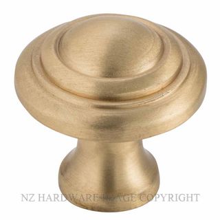 TRADCO 6696 SB DOMED CABINET KNOB SATIN BRASS