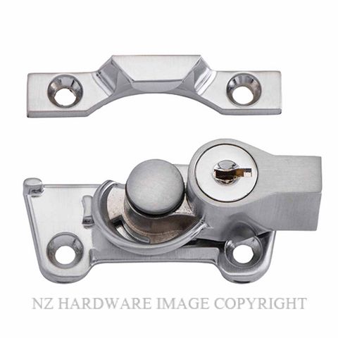 TRADCO 20315 SC SASH FASTENER LOCKING WIDE BASE SATIN CHROME