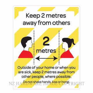 MARKIT GRAPHICS MGPVCI1353 COVID 19 SIGN KEEP 2 METRES