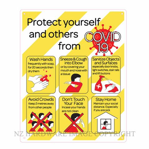 MARKIT GRAPHICS MGPVCI1360 COVID 19 SIGN PROTECT YOURSELF