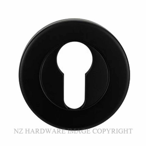 LOCKWOOD VSR5/MBK VELOCITY ROUND EURO CYLINDER ESCUTCHEON MATT BLACK