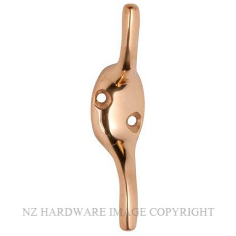 TRADCO 3965 PB CLEAT HOOK 75 X 20MM POLISHED BRASS