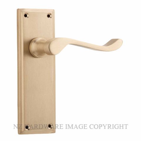 TRADCO 6635 - 6636 CAMDEN LEVER ON PLATE SATIN BRASS