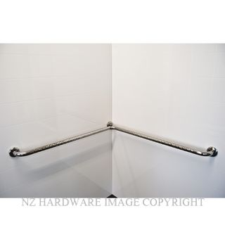 SUPERQUIP S/RAIL GRIP 900X900X32MM INT CNR SHOWER STAINLESS STEEL