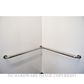 SUPERQUIP S/RAIL GRIP 900X900X32MM INT CNR SHOWER STAINLESS STEEL