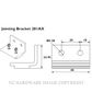 HENDERSON H281AX FACE FIXING JOINTING & END BRACKETFOR ALUMINIUM TRACK