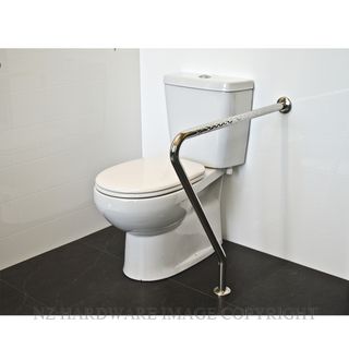 SUPERQUIP TOILET SUPPORT RAIL 700X700X32MM STAINLESS STEEL