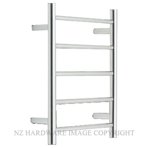 ALEXANDER ELAN 7A01 5 BAR 20R HEATED TOWEL LADDER POLISHED STAINLESS