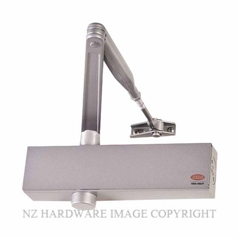 LOCKWOOD 724HSIL DOOR CLOSER HOLD OPEN SILVER