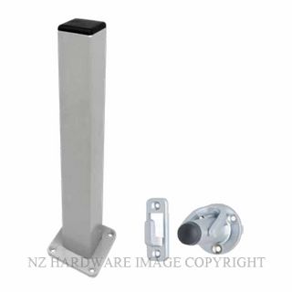 MILES NELSON 619 PEDESTAL DOOR HOLDER SATIN CHROME