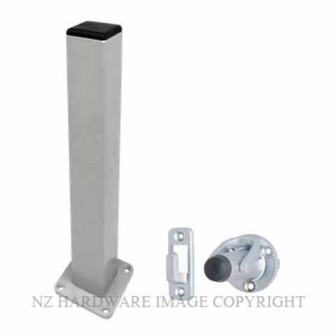 MILES NELSON 619 PEDESTAL DOOR HOLDER SATIN CHROME