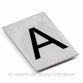 JAECO SIGN LETTERS A - J 50MM SATIN STAINLESS