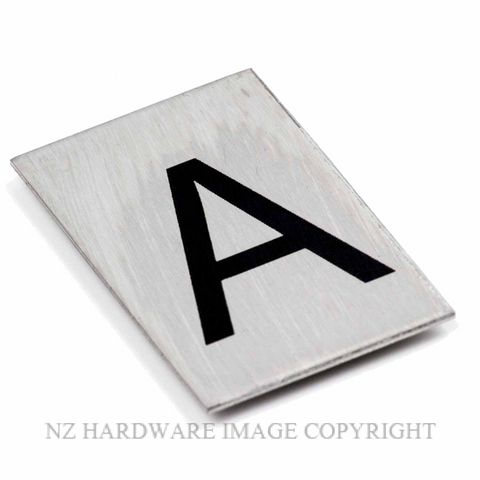 JAECO SIGN LETTERS A - J 50MM SATIN STAINLESS