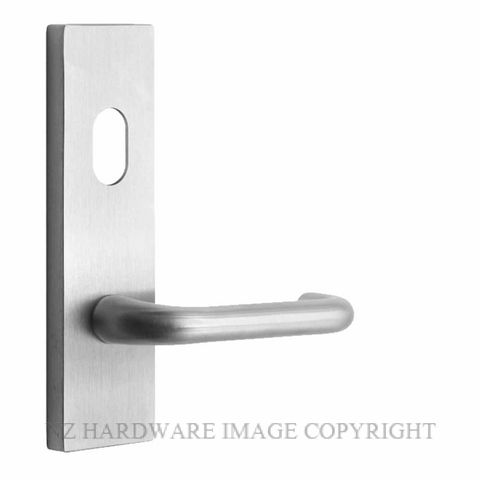 MILES NELSON WIDE PLATE 90 LEVER SATIN CHROME