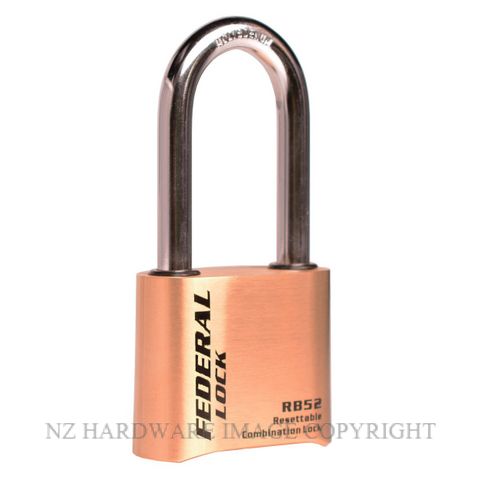 GTSRB52R FEDERAL COMBINATION PADLOCK 50MM