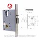 MILES NELSON MNC5409 MORTICE PASSAGE LATCH 60MM BACKSET SATIN STAINLESS