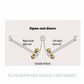 MILES NELSON 570 HOLD BACK CYLINDERS SATIN CHROME