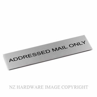 JAECO SIGN 170X50 ADDMAIL ADDRESSED MAIL ONLY