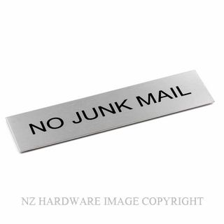 JAECO SIGN 170X50 NOJUNK NO JUNK MAIL