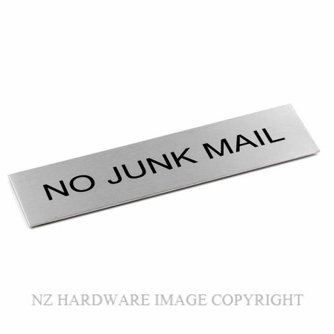 JAECO SIGN 170X50 NOJUNK NO JUNK MAIL