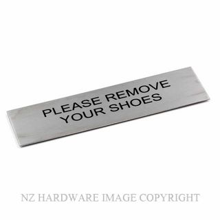 JAECO SIGN 170X50 SHOES PLEASE REMOVE YOUR SHOES