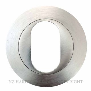 MILES NELSON MNCR53CE OVAL CYLINDER ESCUTCHEON SATIN CHROME