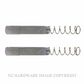 MILES NELSON MNCSPINDLE 7.6 TO 8MM STEPPED SPINDLE AND SPRINGS (PAIR)
