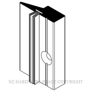BRIO BI924-BK48 924 INTERLOCKER - BLACK ANODISED 4.8M