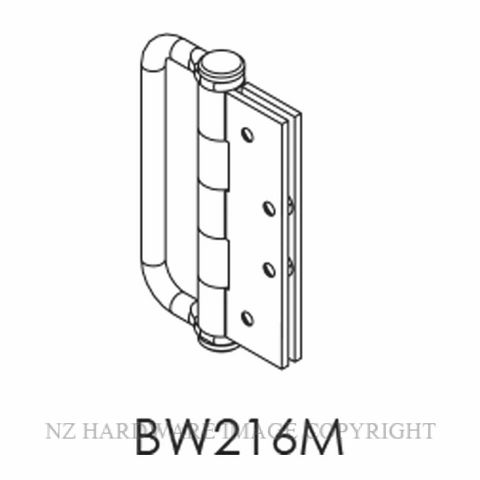 BRIO BIBW216MSS 50/100KG INTERMED HINGE HANDLE SQ MORT SS