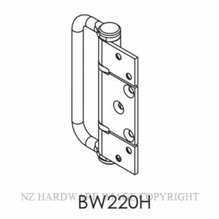 BRIO BIBW220HSS 50/100KG OFFSET HINGE HANDLE NON MORTICE SS