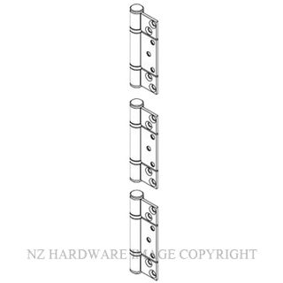 BRIO BIBW5-100HPR 50/100KG INTERMEDIATE  HINGE SET NON MORT PVD BLACK