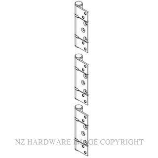 BRIO BIBW6-100HPR 50/100KG OFFSET HINGE SET NON MORTICED PVD BLACK