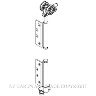 BRIO BIBWS2-100SHPR W-FOLD 4S 100KG END HANGER SET - NON MORT PVD BLACK