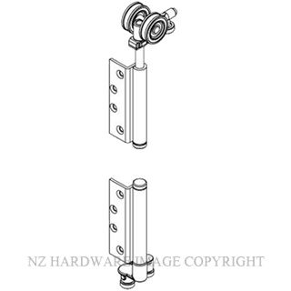BRIO BIBWS2-100SMPR W-FOLD 4S 100KG END HANGER SET - SQ MORTI PVD BLACK