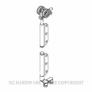 BRIO BIBWS2-50SRPR W-FOLD 4S 50KG END HANGER SET - REBATED PVD BLACK