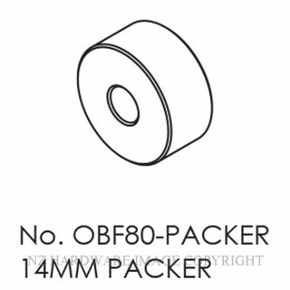 BRIO BIOBF80-PACKERPBK OPEN BAR RAIL 14MM PACKER - PBK