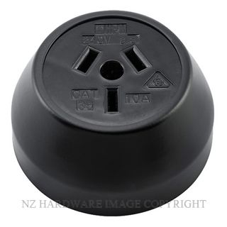 TRADCO 5324 BLK FEDERATION SOCKET MATT BLACK