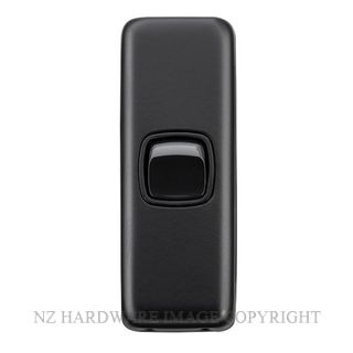 TRADCO 5340 BLK SWITCH ROCKER 1 GANG MATT BLACK
