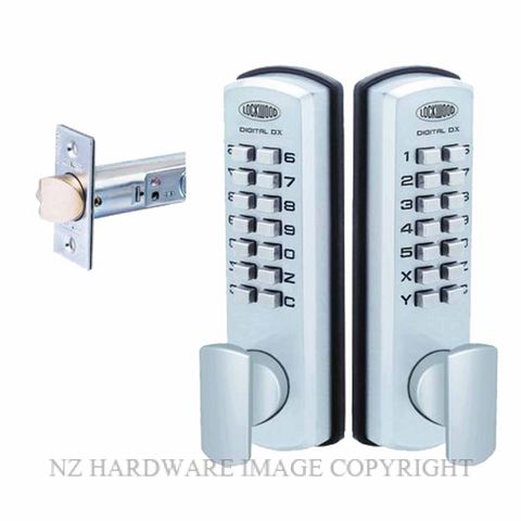 LOCKWOOD DGT530 DOUBLE KEYPAD DIGITAL LOCK SATIN CHROME