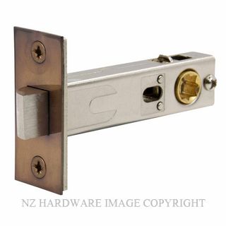 WINDSOR 1101 AB 70MM TUBULAR LATCH (92MM CASE) ANTIQUE BRONZE