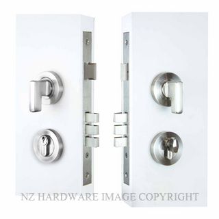 WINDSOR 1364 SS MINI TURN ENTRANCE LOCK KIT ROUND- 60MM SATIN STAINLESS