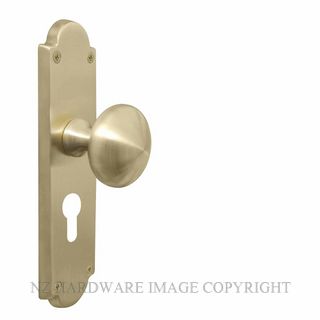 WINDSOR 3004 E48 USB HANDLES VICTORIAN KNOB LOCK E48 HANDLES UNLACQUERED SATIN BRASS