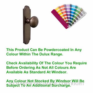 WINDSOR 3004 PC VICTORIAN KNOB LATCH HANDLES POWDER COAT