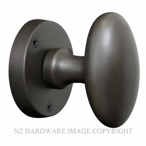 WINDSOR 5071-5072 OVAL KNOB ON ROSE DARK ROMAN BRASS