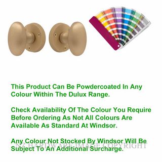 WINDSOR 5071 PC KNOB LATCH OVAL HANDLES POWDER COAT