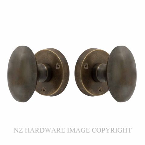 WINDSOR 5071-5072 OVAL KNOB ON ROSE OIL RUBBED BRONZE